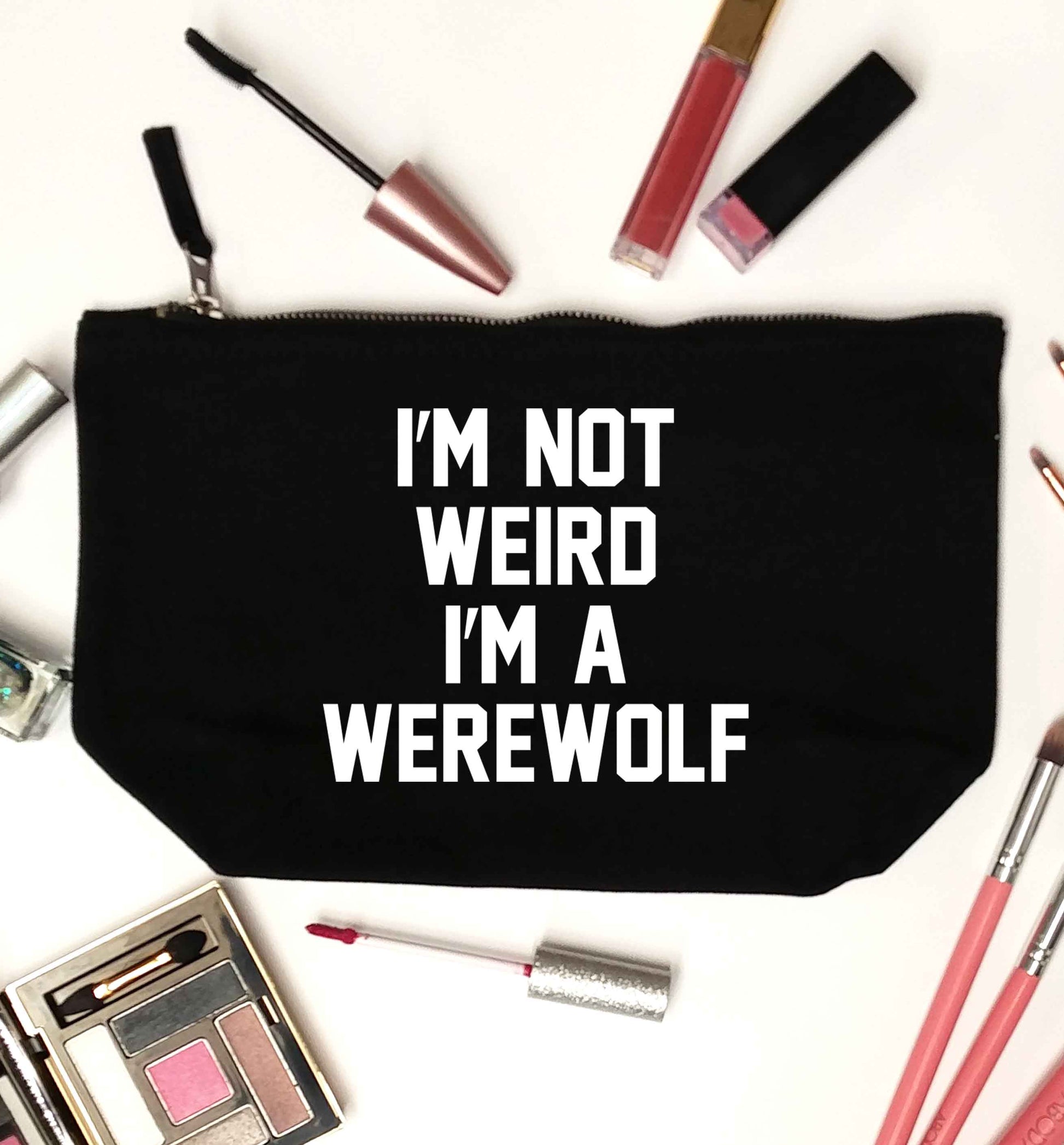 Skeleton Hand Pocket black makeup bag