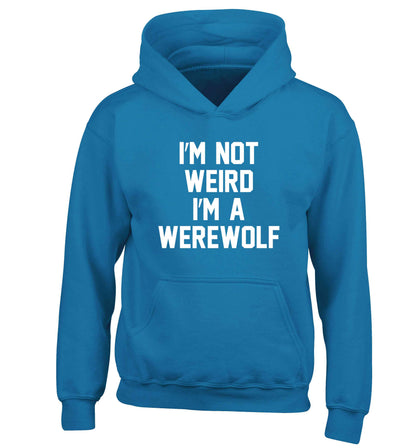 Skeleton Hand Pocket children's blue hoodie 12-13 Years