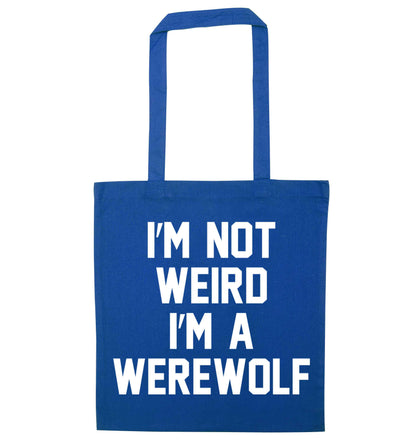 Skeleton Hand Pocket blue tote bag