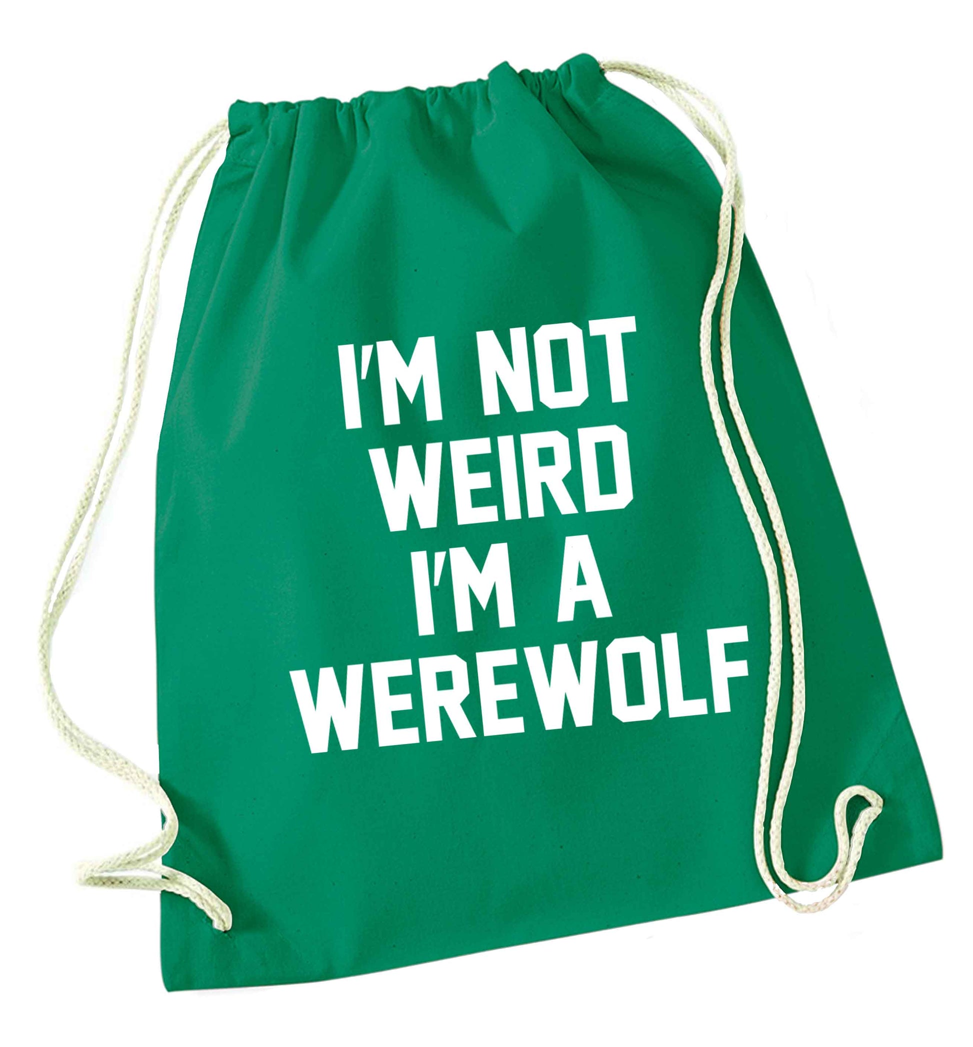 Skeleton Hand Pocket green drawstring bag