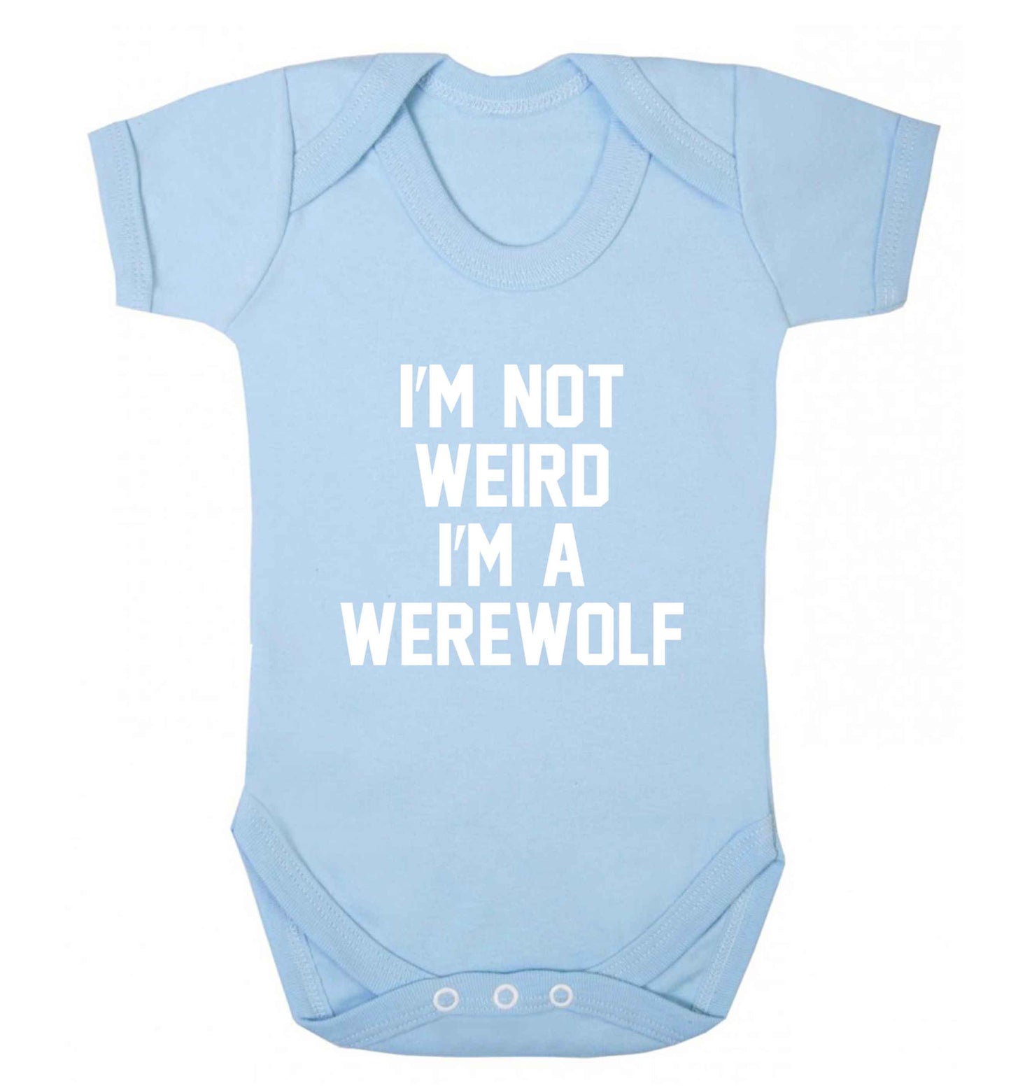 Skeleton Hand Pocket baby vest pale blue 18-24 months
