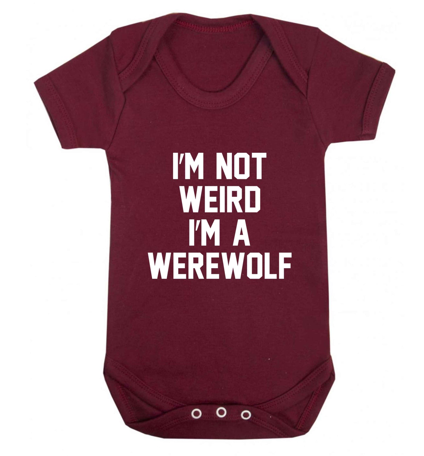 Skeleton Hand Pocket baby vest maroon 18-24 months