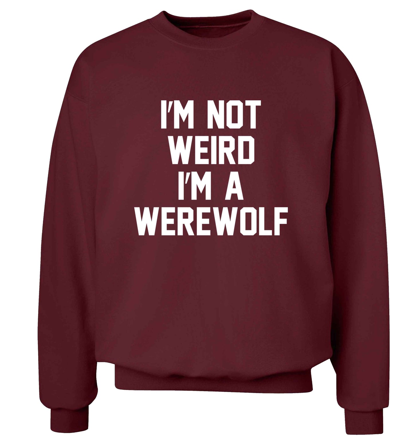 Skeleton Hand Pocket adult's unisex maroon sweater 2XL