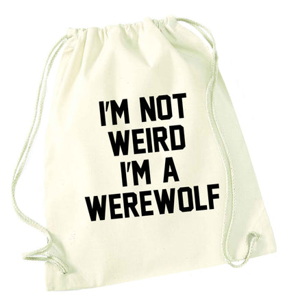 Skeleton Hand Pocket natural drawstring bag