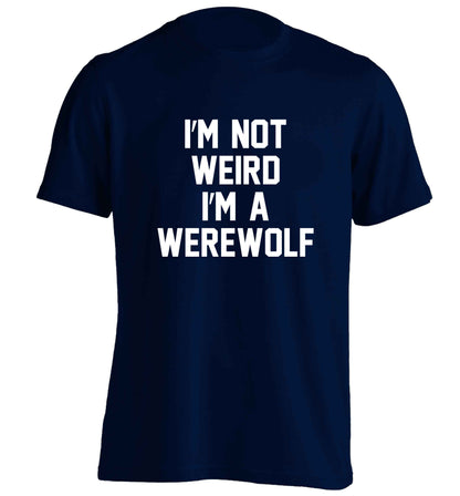 Skeleton Hand Pocket adults unisex navy Tshirt 2XL