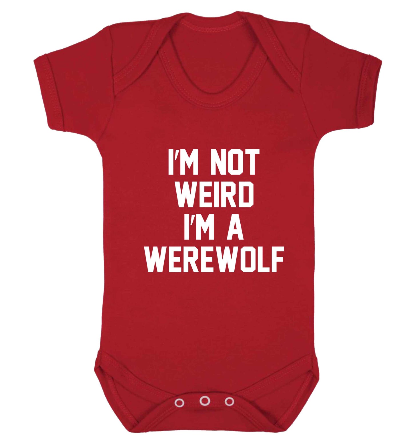 Skeleton Hand Pocket baby vest red 18-24 months