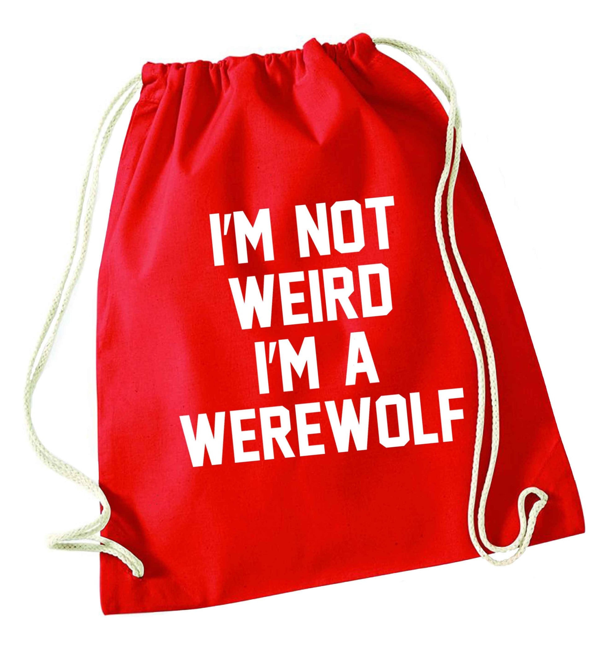 Skeleton Hand Pocket red drawstring bag 