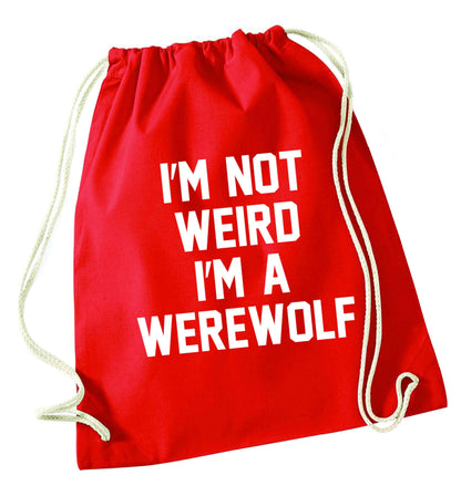 Skeleton Hand Pocket red drawstring bag 