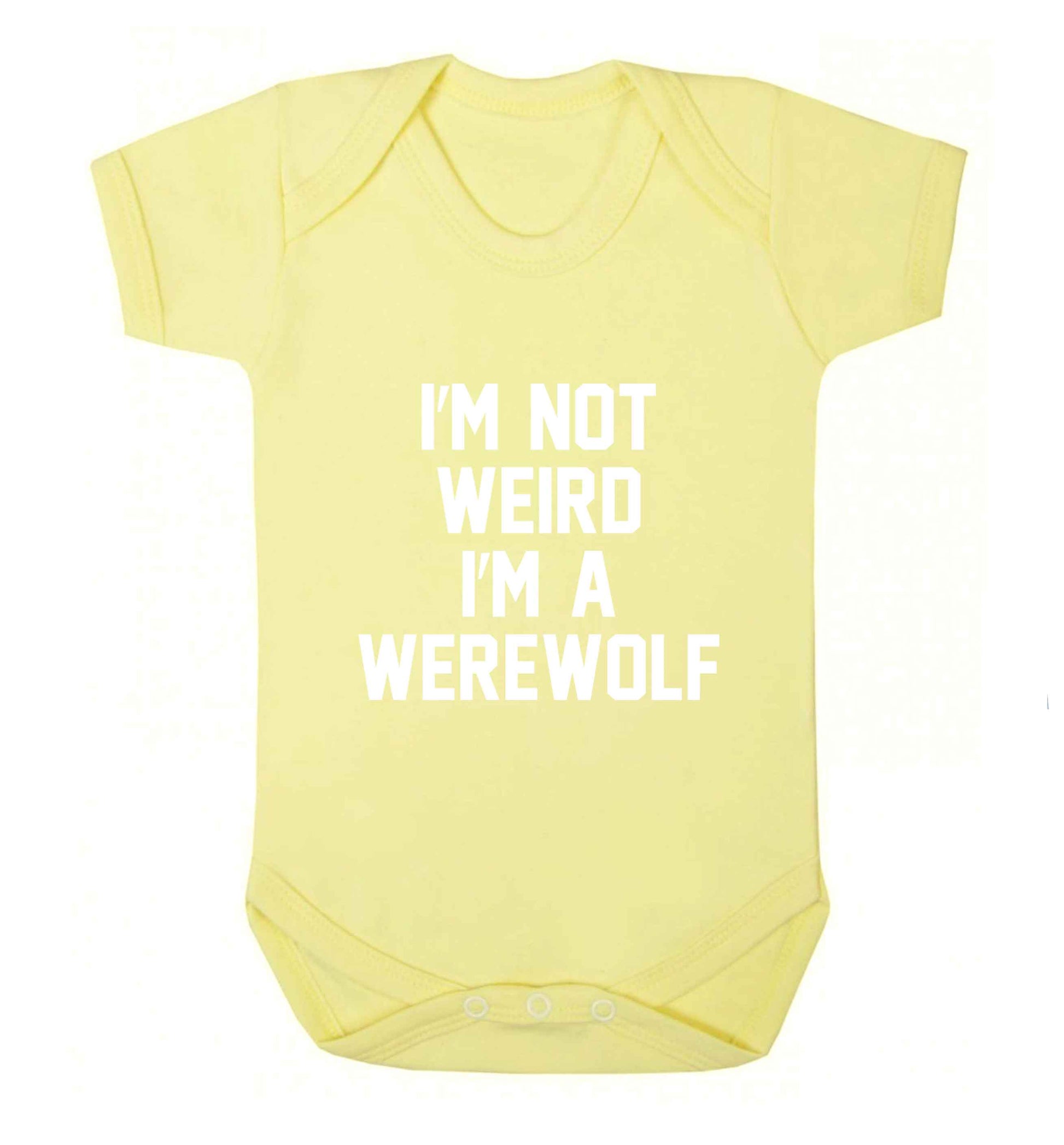 Skeleton Hand Pocket baby vest pale yellow 18-24 months