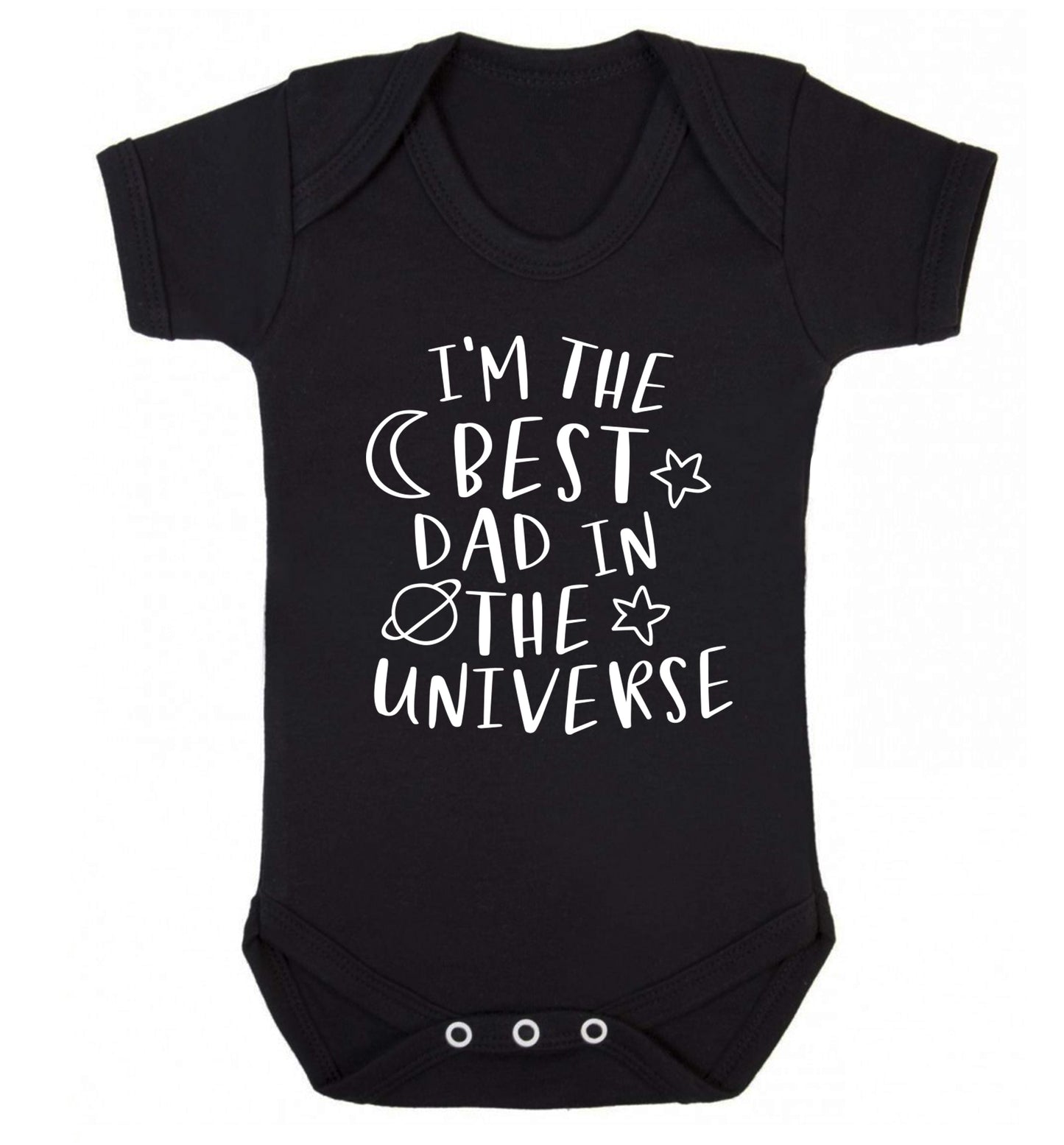 I'm the best dad in the universe Baby Vest black 18-24 months