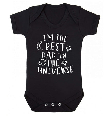 I'm the best dad in the universe Baby Vest black 18-24 months