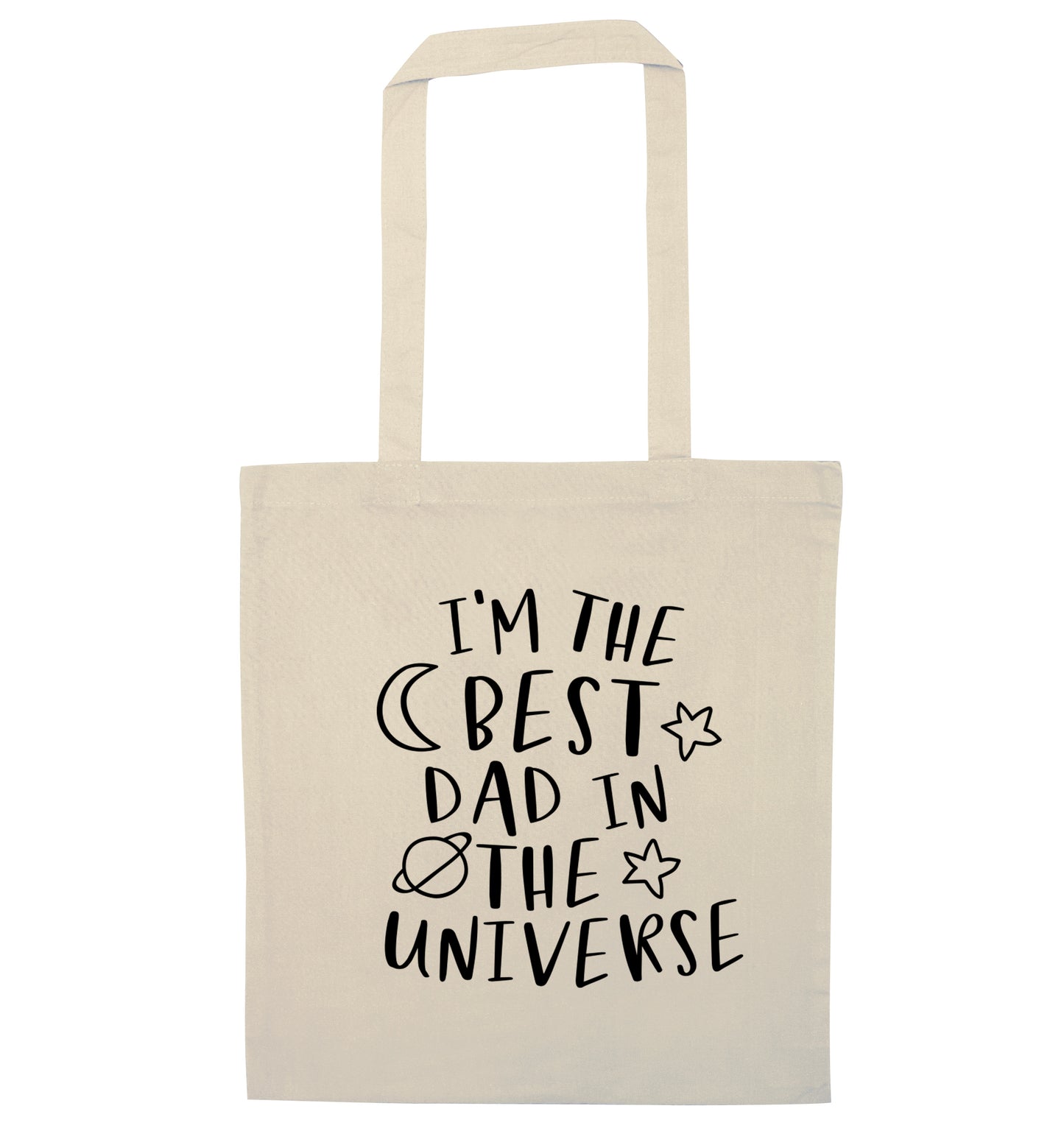 I'm the best dad in the universe natural tote bag