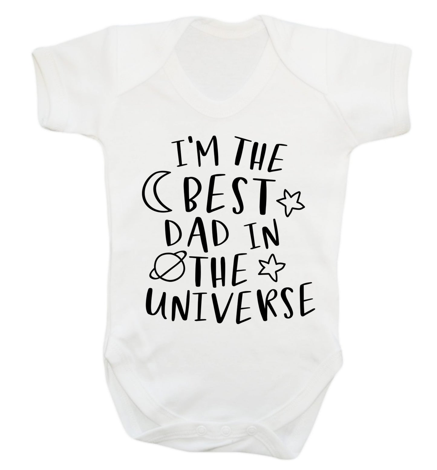 I'm the best dad in the universe Baby Vest white 18-24 months