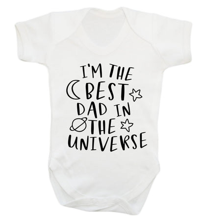 I'm the best dad in the universe Baby Vest white 18-24 months