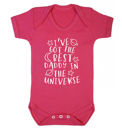 I've got the best daddy in the universe Baby Vest dark pink 18-24 months