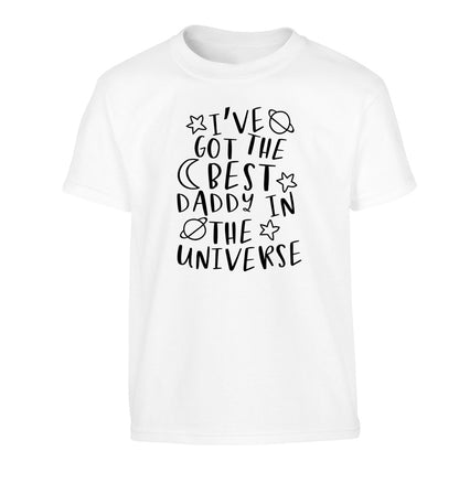 I've got the best daddy in the universe Children's white Tshirt 12-13 Years