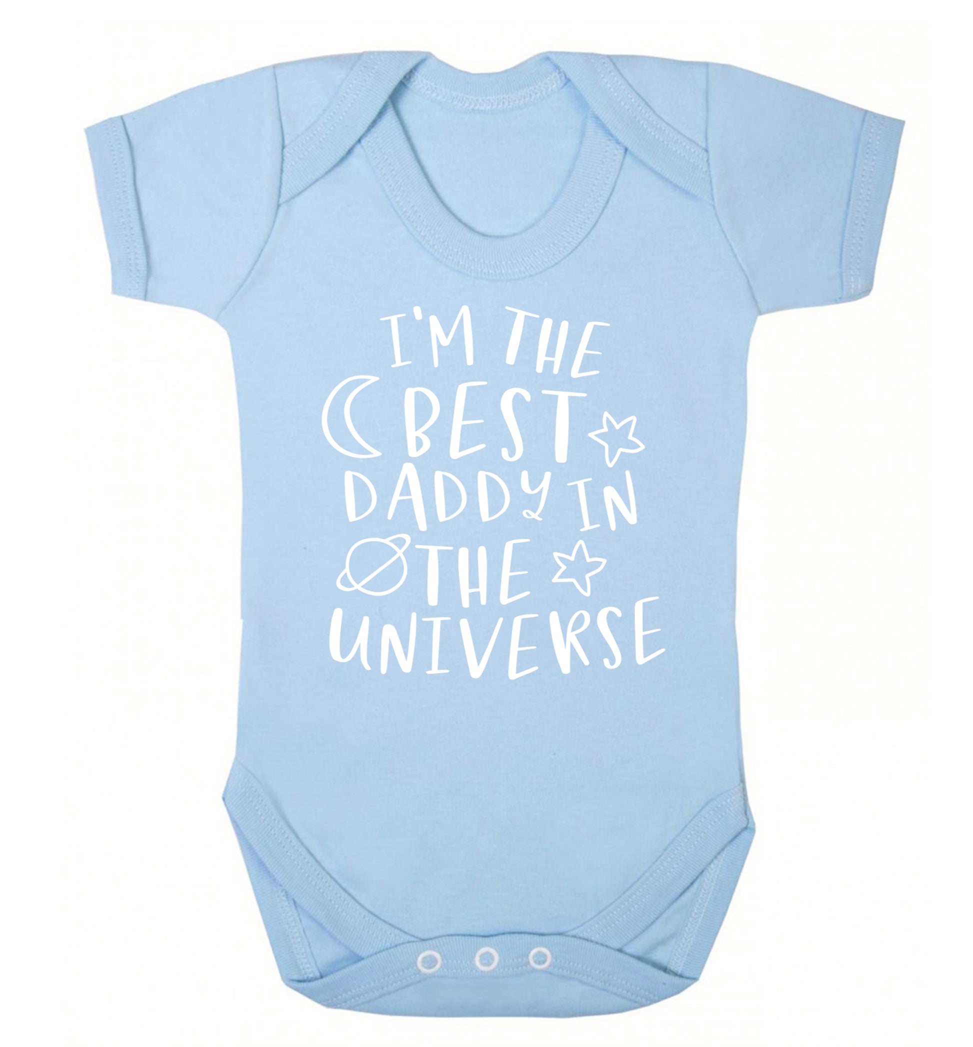I'm the best daddy in the universe Baby Vest pale blue 18-24 months