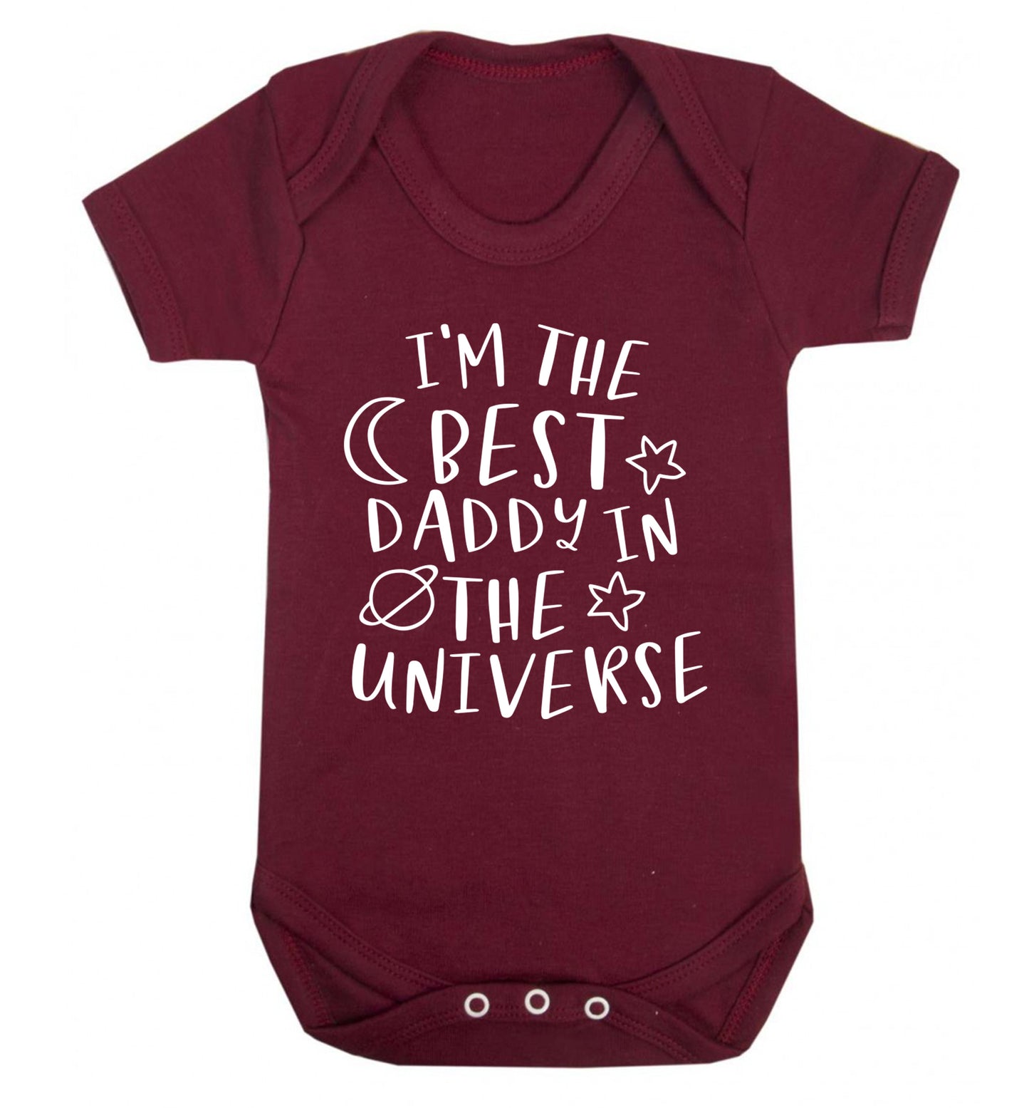 I'm the best daddy in the universe Baby Vest maroon 18-24 months