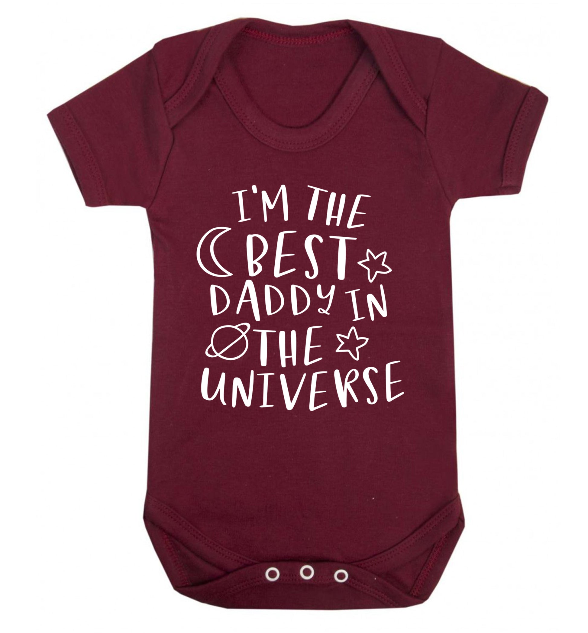 I'm the best daddy in the universe Baby Vest maroon 18-24 months