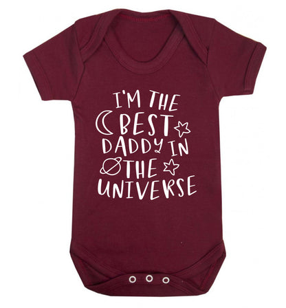 I'm the best daddy in the universe Baby Vest maroon 18-24 months