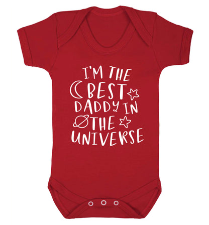 I'm the best daddy in the universe Baby Vest red 18-24 months