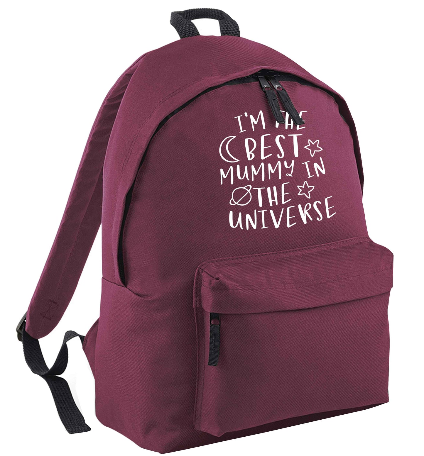 I'm the best mummy in the universe black childrens backpack