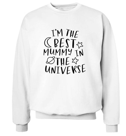 I'm the best mummy in the universe adult's unisex white sweater 2XL