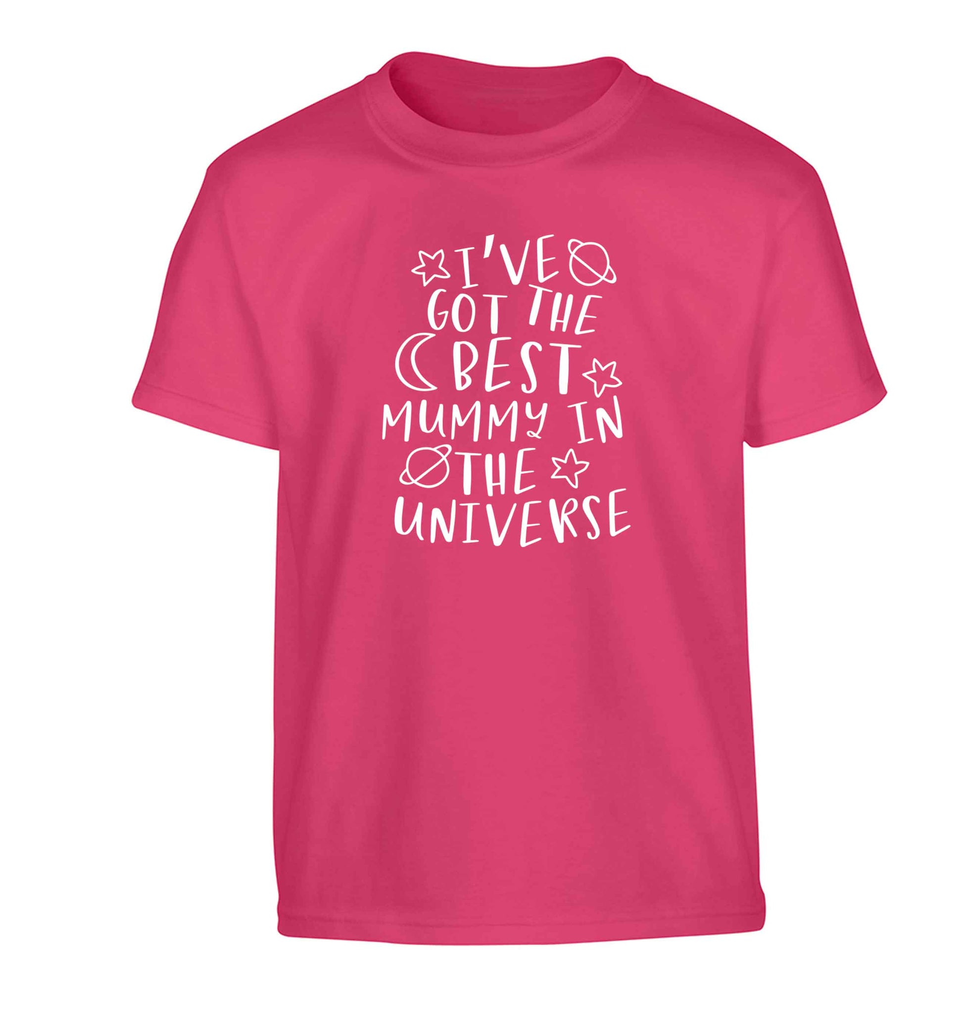 I've got the best mummy in the universe Children's pink Tshirt 12-13 Years