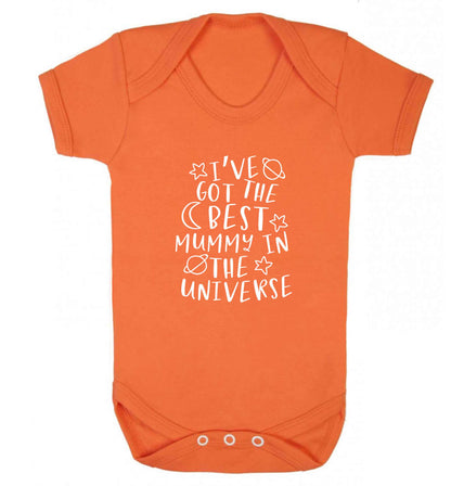I've got the best mummy in the universe baby vest orange 18-24 months