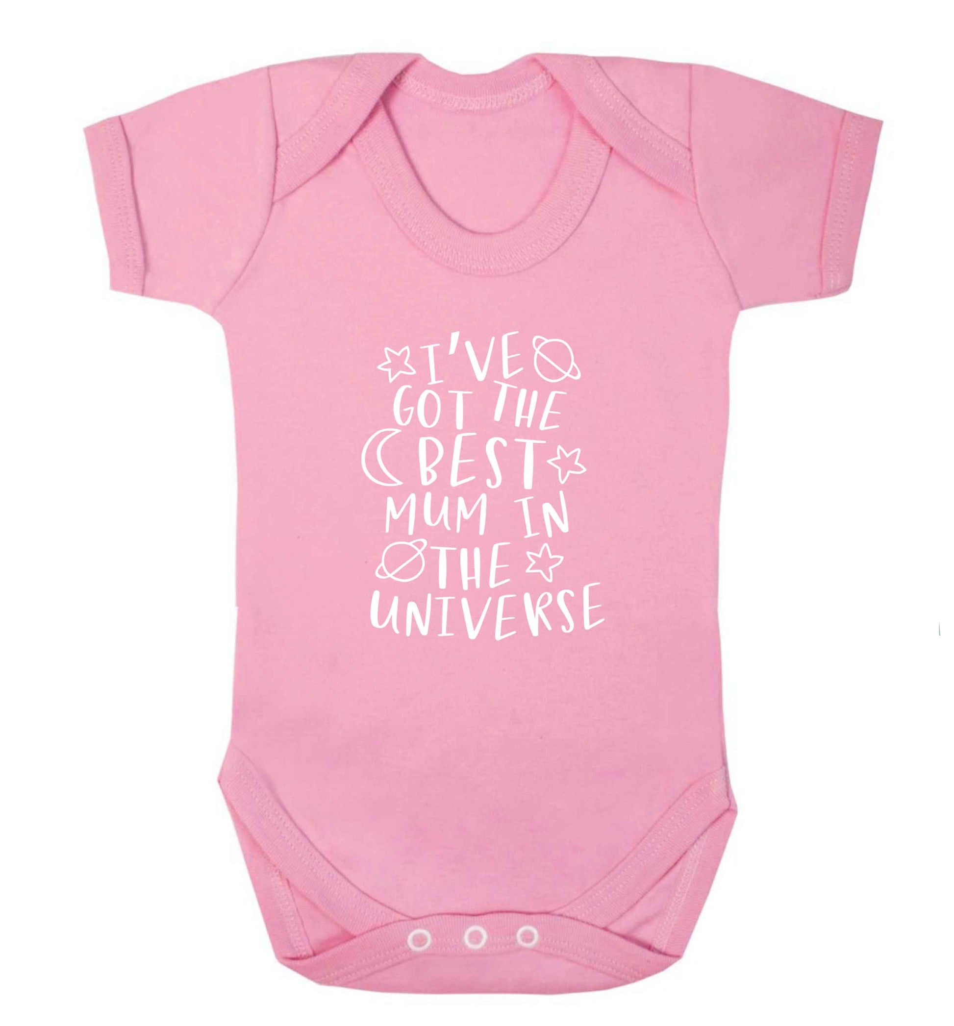 I've got the best mum in the universe baby vest pale pink 18-24 months