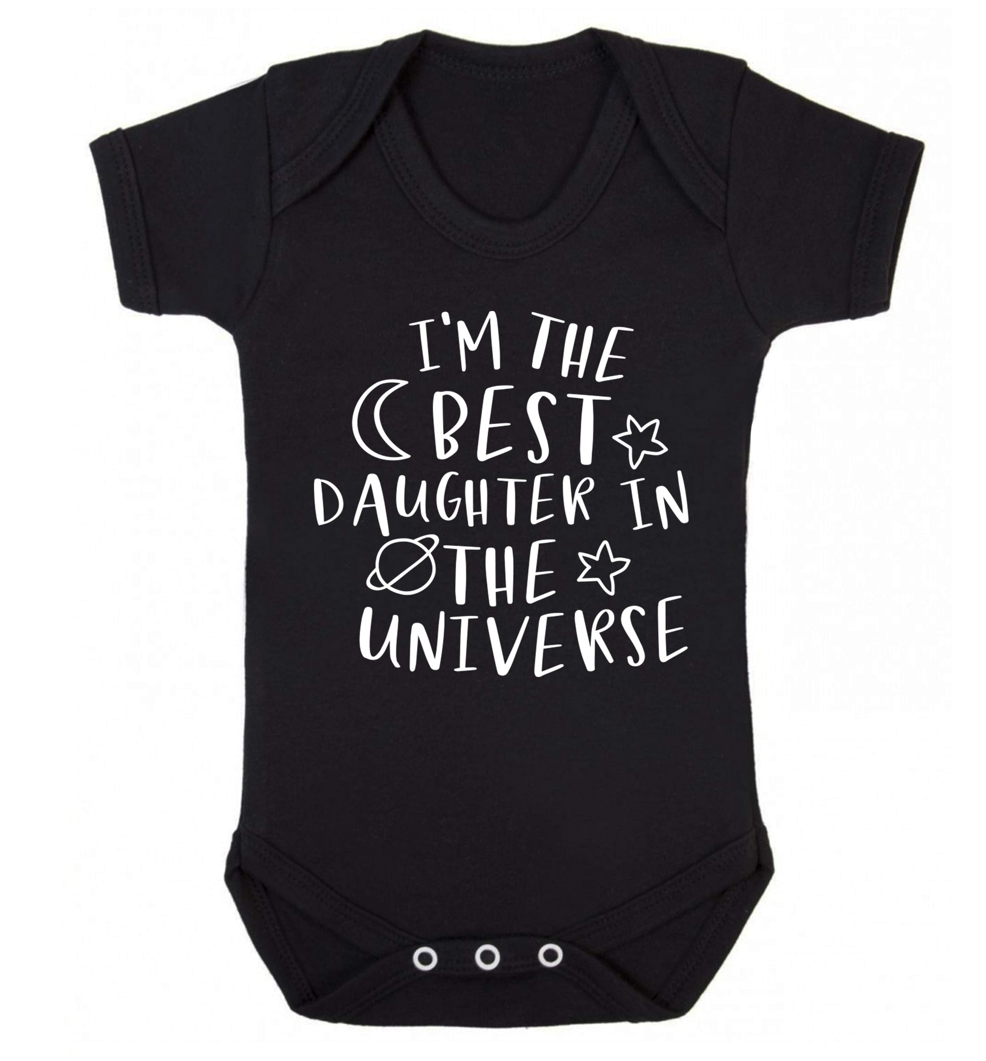 I'm the best daughter in the universe Baby Vest black 18-24 months