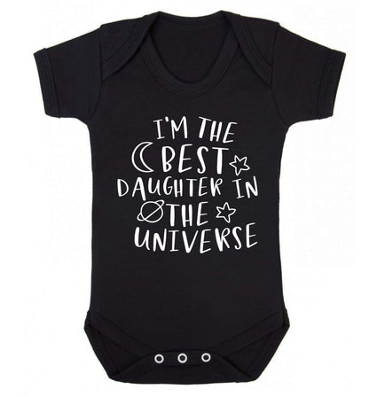 I'm the best daughter in the universe Baby Vest black 18-24 months
