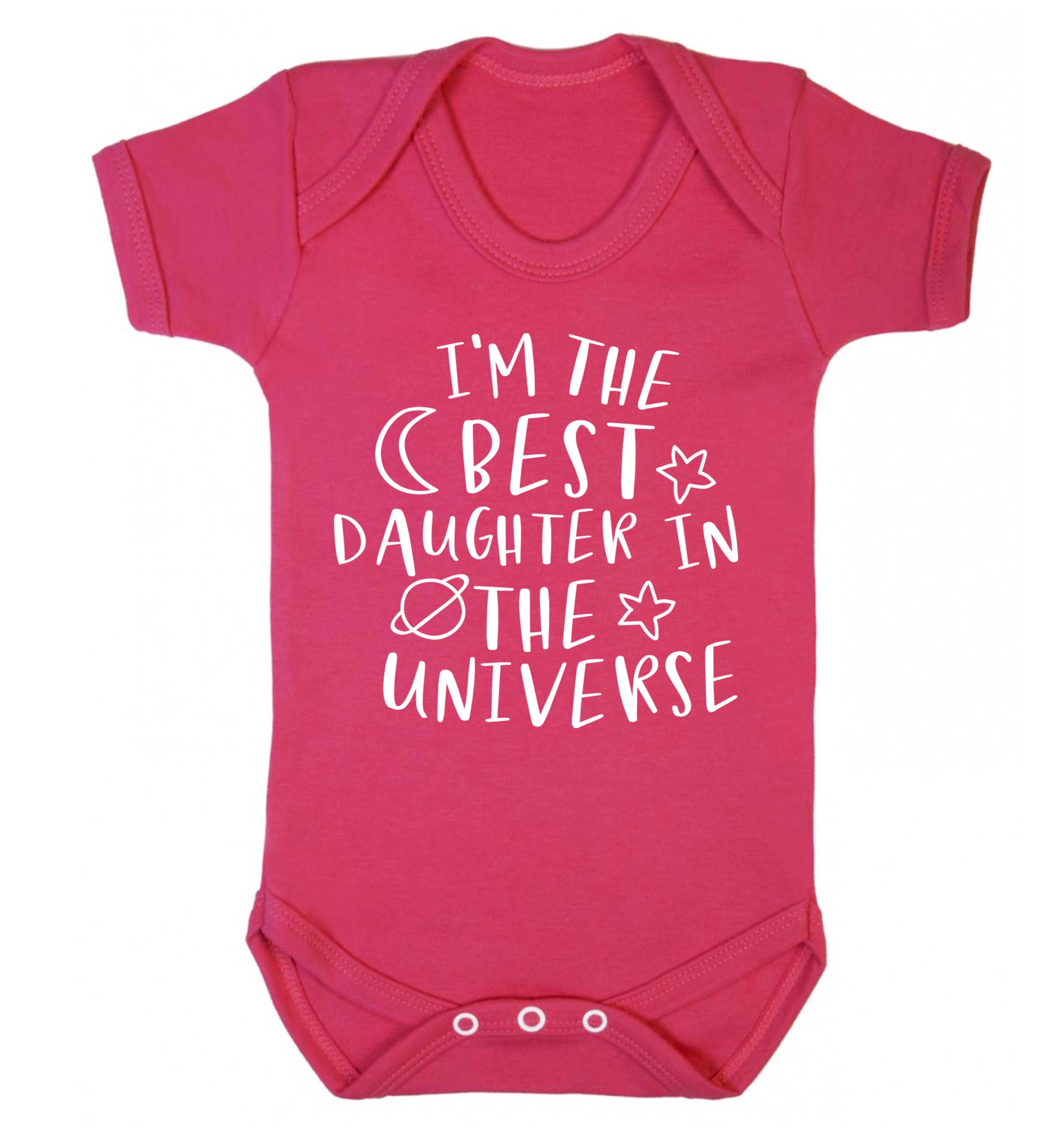 I'm the best daughter in the universe Baby Vest dark pink 18-24 months