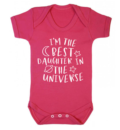 I'm the best daughter in the universe Baby Vest dark pink 18-24 months