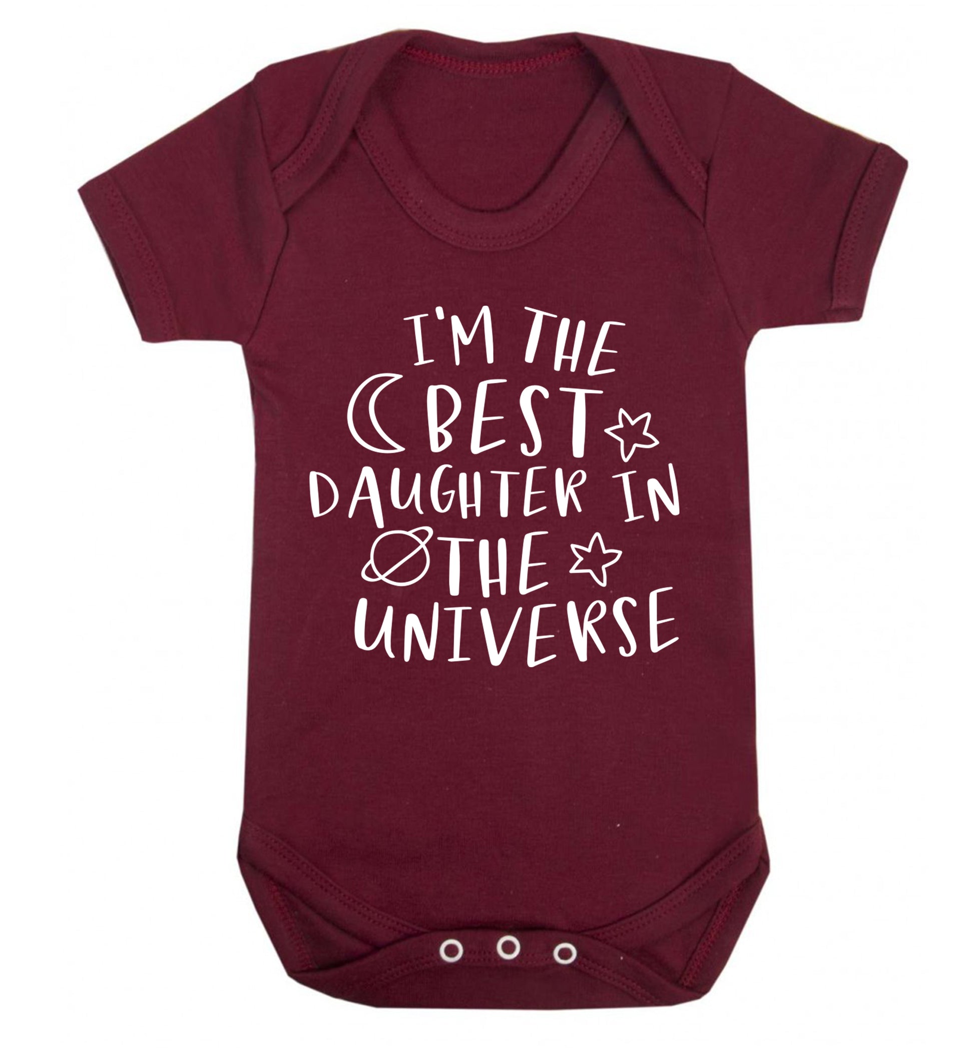 I'm the best daughter in the universe Baby Vest maroon 18-24 months
