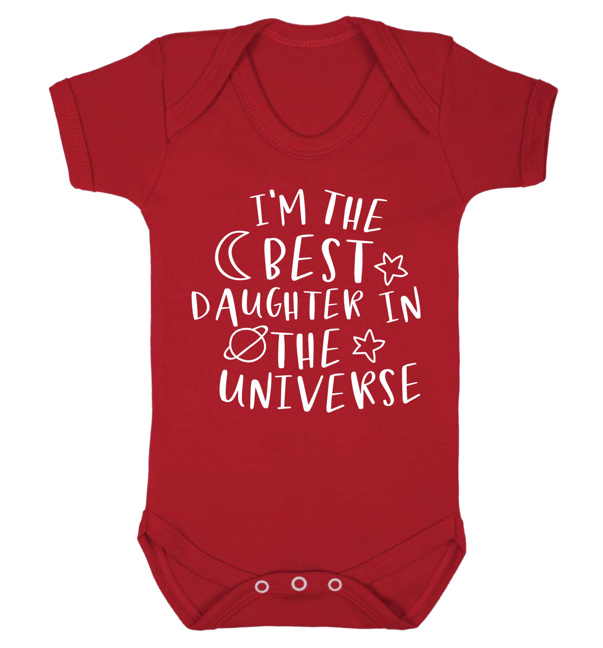 I'm the best daughter in the universe Baby Vest red 18-24 months