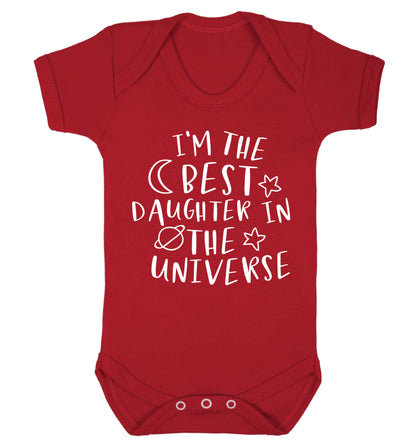 I'm the best daughter in the universe Baby Vest red 18-24 months