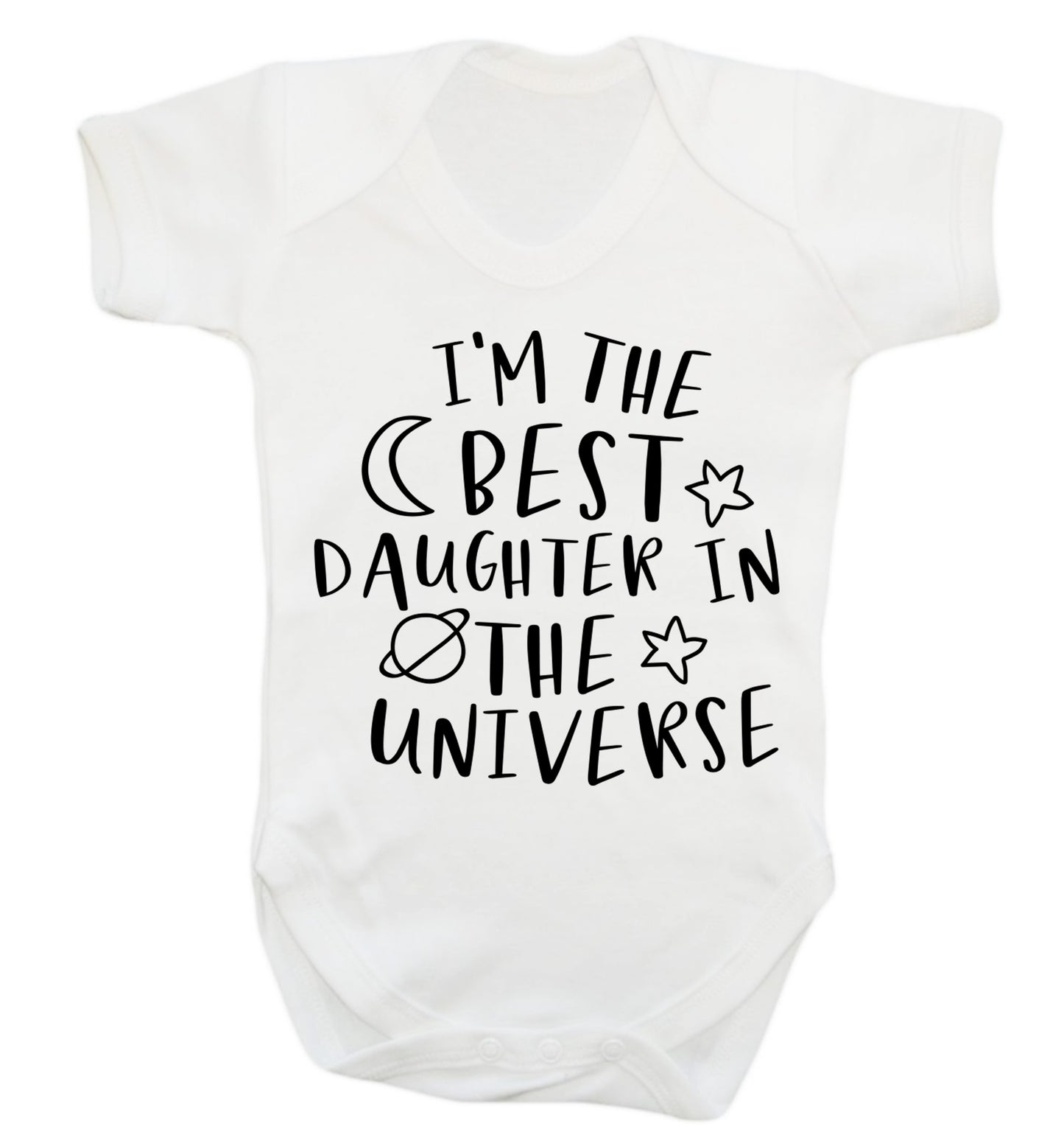 I'm the best daughter in the universe Baby Vest white 18-24 months