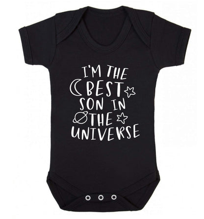 I'm the best son in the universe Baby Vest black 18-24 months