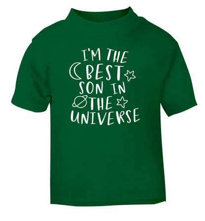 I'm the best son in the universe green Baby Toddler Tshirt 2 Years