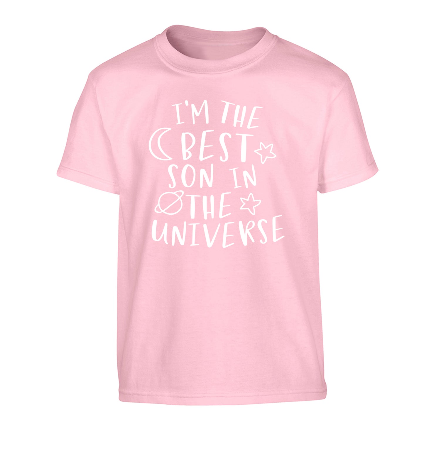 I'm the best son in the universe Children's light pink Tshirt 12-13 Years