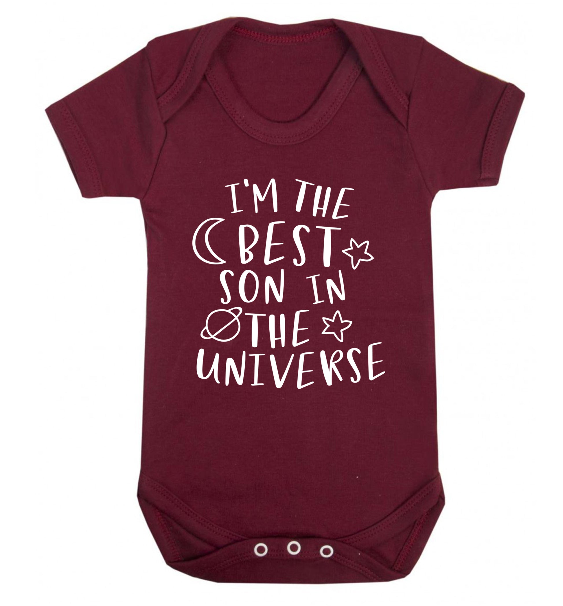 I'm the best son in the universe Baby Vest maroon 18-24 months