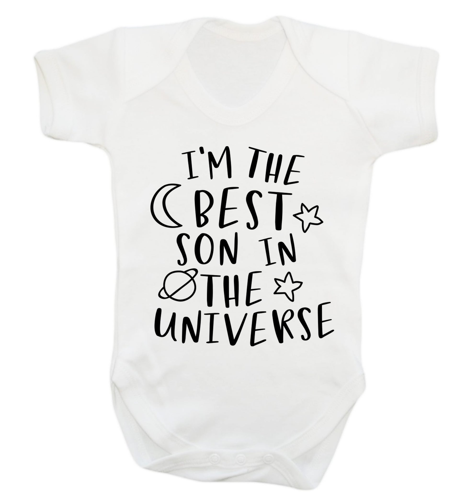 I'm the best son in the universe Baby Vest white 18-24 months
