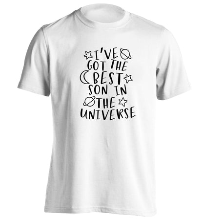 I've got the best son in the universe adults unisex white Tshirt 2XL