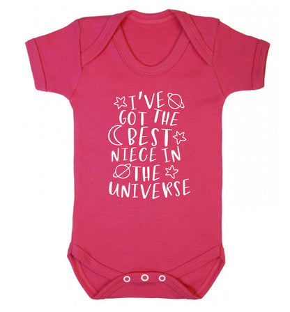 I've got the best niece in the universe Baby Vest dark pink 18-24 months