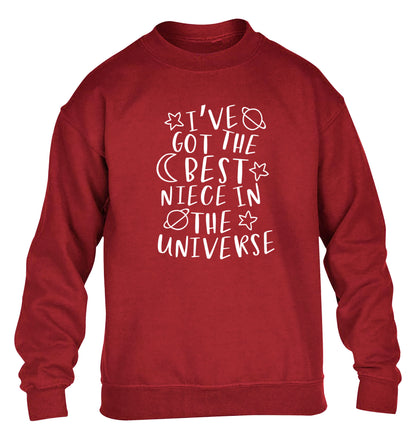 I've got the best niece in the universe children's grey sweater 12-13 Years