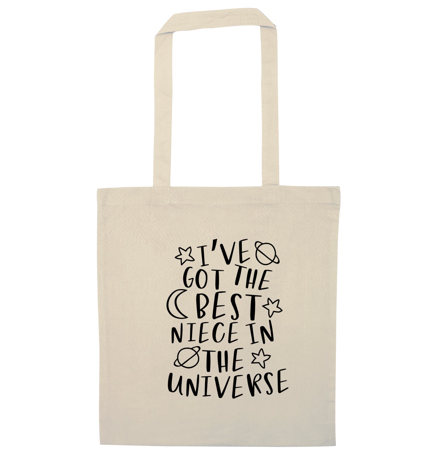 I've got the best niece in the universe natural tote bag