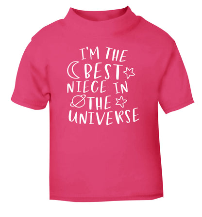 I'm the best niece in the universe pink Baby Toddler Tshirt 2 Years