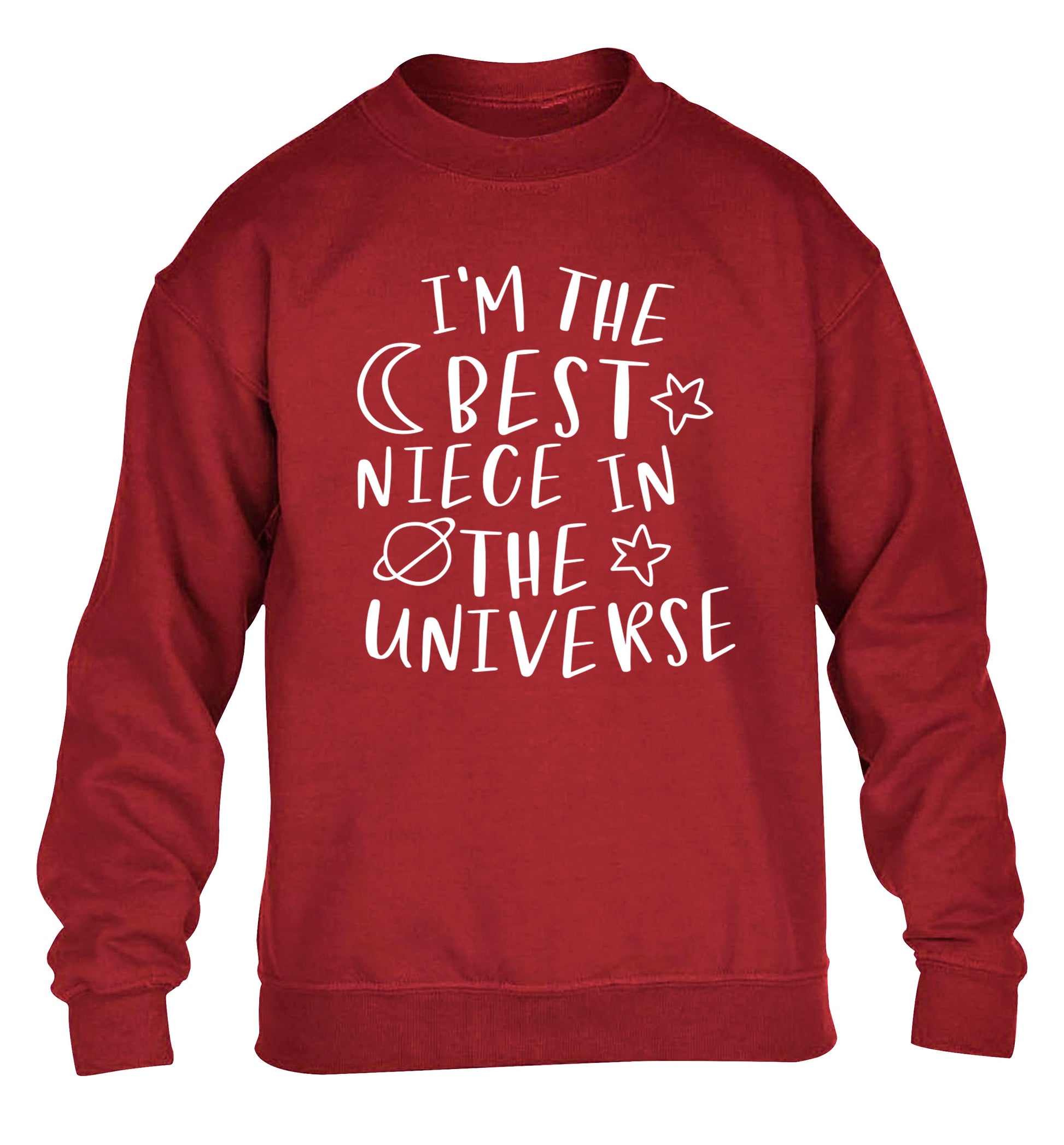 I'm the best niece in the universe children's grey sweater 12-13 Years
