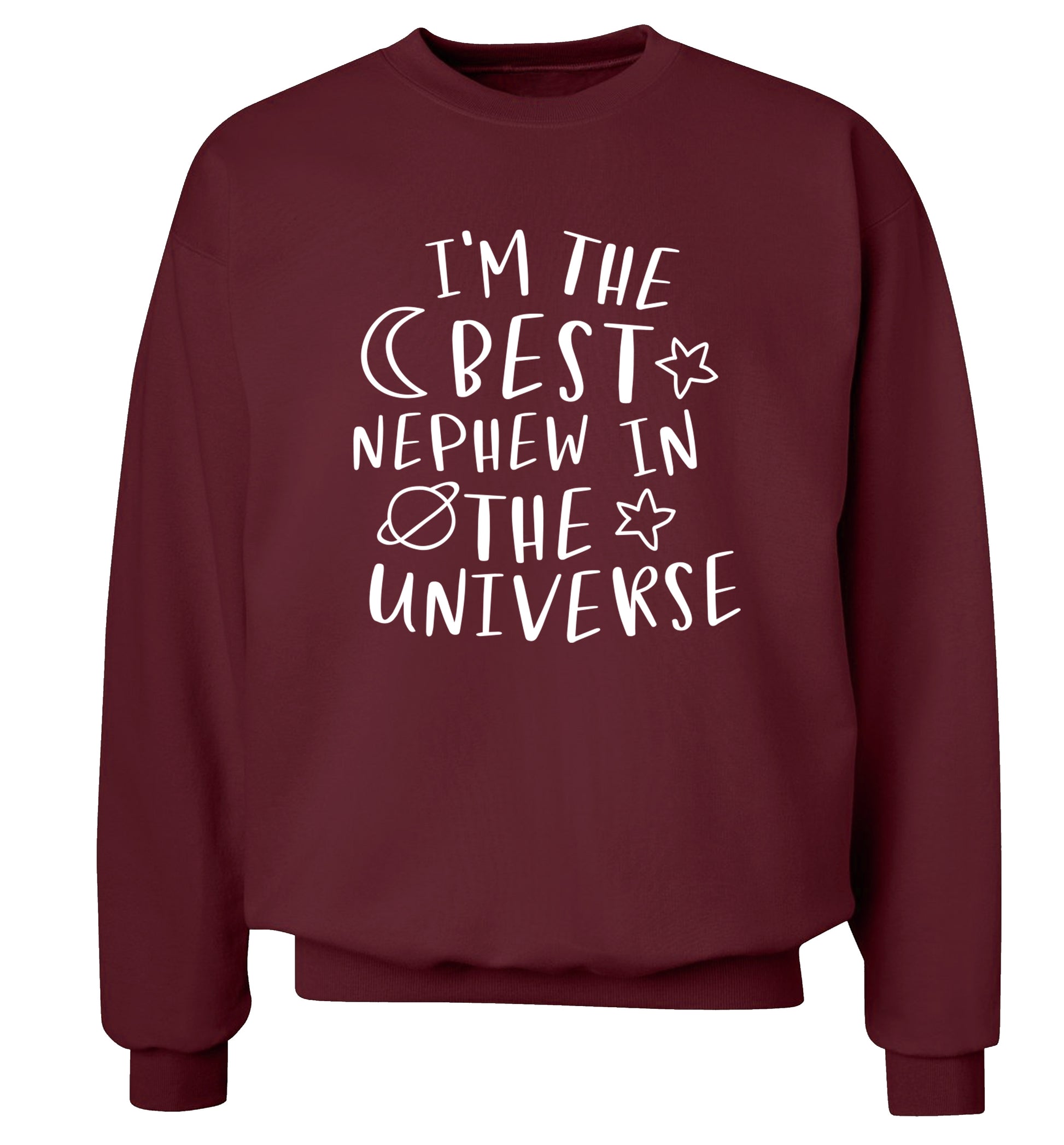I'm the best nephew in the universe Adult's unisex maroon Sweater 2XL